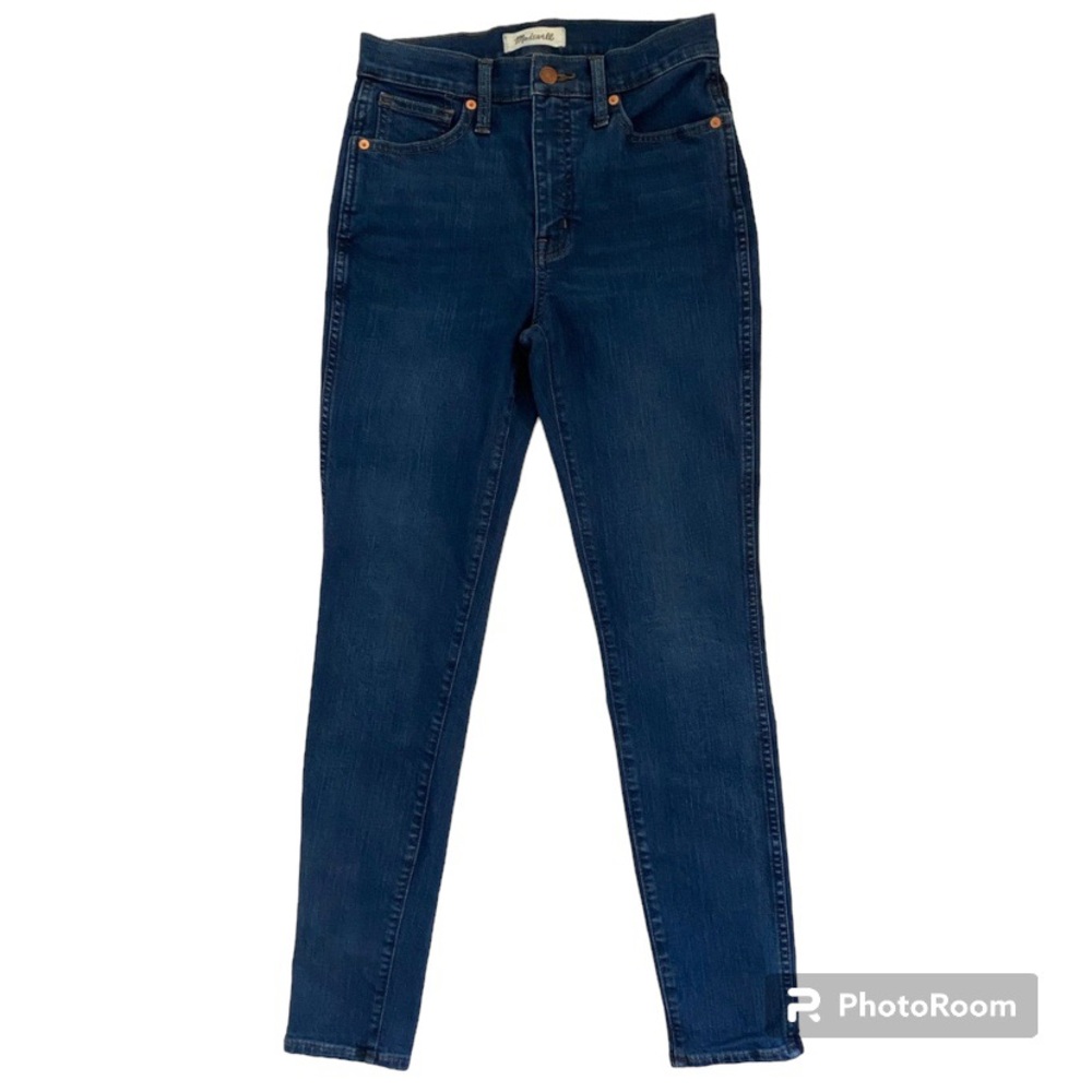 Madewell 10” High Rise Skinny Dark Wash Blue Denim Jeans Size 26